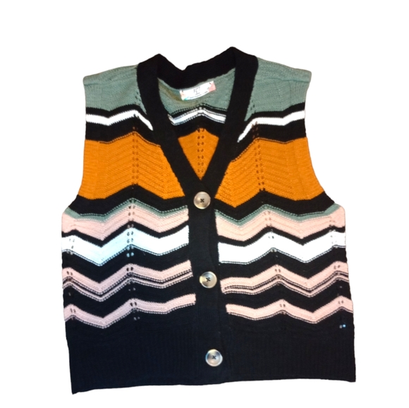 Tops - CHEVRON SWEATER VEST